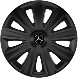 AutoHelix MSA Set 4 capace roti 15 inchi (R15) compatibile MERCEDES, Model Aviator Negru (AVN35)