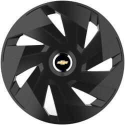 AutoHelix MSA Set 4 capace roti 14 inchi (R14) compatibile CHEVROLET, Model Vector Negru (VKTN10)
