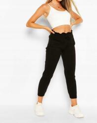 Boohoo Kötött Fekete Nadrág Casual Megkötős Bxf B20__L
