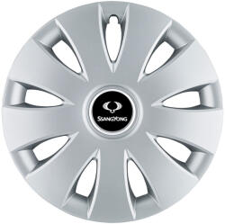 AutoHelix MSA Set 4 capace roti 16 inchi (R16) compatibile SSANGYONG, Model Aura Gri (AURG22)