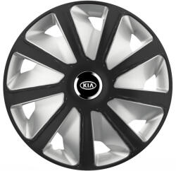 AutoHelix MSA Set 4 capace roti 16 inchi (R16) compatibile KIA, Model Van Negru-Gri (VANG10)
