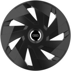 AutoHelix MSA Set 4 capace roti 16 inchi (R16) compatibile AUDI, Model Vector Negru (VKTN6)