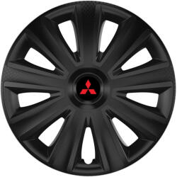 AutoHelix MSA Set 4 capace roti 15 inchi (R15) compatibile MITSUBISHI, Model Aviator Negru (AVN41)