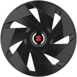 AutoHelix MSA Set 4 capace roti 16 inchi (R16) compatibile SUZUKI, Model Vector Negru (VKTN69)