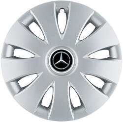 AutoHelix MSA Set 4 capace roti 16 inchi (R16) compatibile MERCEDES, Model Aura Gri (AURG12)