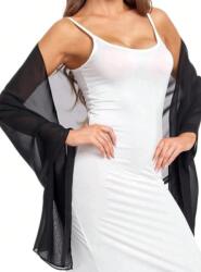 Shein Chiffon Fekete Sál S07__170X65