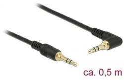 Delock 85564 audio kábel 0, 5 M 3.5mm Fekete (85564)