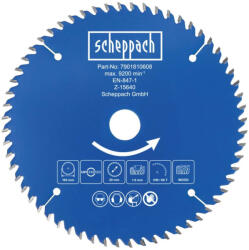 Scheppach TCT körfűrészlap 165x20x1, 6 mm, 60 fog, fához - C-HCS165-X akkus körfűrészhez (4046664234210)