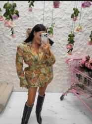 BELLUCI La milla hosszú virágmintás blézer rosalia Onesize