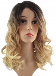 DKM Paróka Ombre Göndör Fürtök Cosplay Glam Rock Szőke (peruka ombre blond)