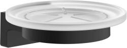 Hansgrohe AddStoris S - Savonieră cu suport, sticlă mată/negru mat 41766670 (41766670)