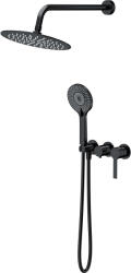 Cersanit Virgo set de duș ascuns cu duș de ploaie negru S952-048 (S952048)