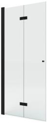 NEW TRENDY New Soleo Black perete cabină de duș walk-in 90 cm negru mat/sticla transparentă K-5753 (K5753)