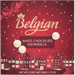 The Belgian The Belgian White Chocolate Snowballs belga csokoládé praliné 200 g