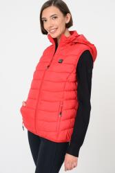 Geo Norway Geo Norway, Varmup steppelt mellény kapucnival, Piros, XL (VARMUP-EO-LADY-020-RED-XL)