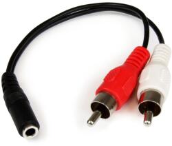 StarTech Jack RCA Átalakító Fekete 15cm MUFMRCA (MUFMRCA)