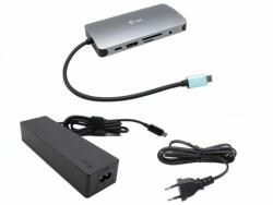 i-tec USB-C Metal Nano dokkoló HDMI/VGA LAN 100W Power Delivery C31NANOVGA100 (C31NANOVGA100)