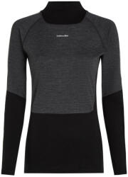 Icebreaker Women Mer 200 Oasis+ LS High Neck női funkcionális felső M / fekete/szürke