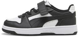 PUMA Puma, Rebound Slam tépőzáras sneaker, Fekete, Törtfehér, 30 EU (408293-01-11.5)