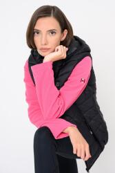 Geo Norway Geo Norway, Varmup steppelt mellény kapucnival, Fekete, 2XL (VARMUP-EO-LADY-020-BLACK-XXL)