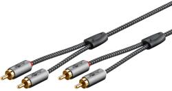 Goobay RCA Összekötő Fekete-Szürke 5m 65295 (65295)