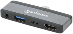 Manhattan USB-C PD to HDMI 4-in-1 Laptop and Tablet Travel Docking Station (190404)