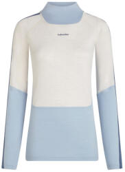Icebreaker Women Mer 200 Oasis+ LS High Neck női funkcionális felső M / fehér/kék