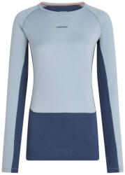 Icebreaker Merino 260 ZoneKnit LS Crewe női póló L / kék/szürke