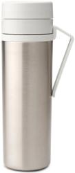 Brabantia Make & Take Insulated Flask duplafalú termosz 500 ml. hideg és meleg italok számára. szivárgásmentes. fogantyúval. r. m. acél. világosszürke - 228667 (228667)