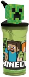 Ludicus Games Pohár Minecraft 3D figurás hajlítható szívószállal STOR4667 (STOR4667)