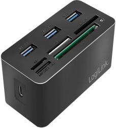 LogiLink USB 3.2 Gen 1 docking station 8-port mini fekete (CR0046)