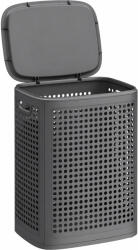 Brius Cos de rufe 75 L pentru spatii mici, design ingust cu capac, ventilatie pentru circulatia aerului, 43x33x57 cm, gri inchis (EZ-RLH021G101)
