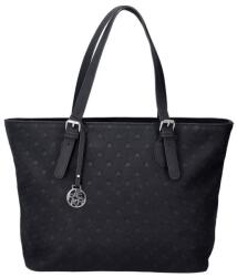 RIEKER Geanta dama, negru, casual, piele ecologica, shopper, de mana, cu accesorii metalice, Rieker H1491-00-Negru (H1491-00-Negru)