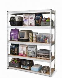 MAMUTEX 3 darabos akciós csomag - Horganyzott fém állvány Mamutex Premium 180x150x45 cm - 5 polc, teherbírás 1000 kg