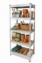 MAMUTEX 3 darabos akciós csomag - Horganyzott fém állvány Mamutex Premium 180x75x45 cm - 5 polc, teherbírás 1000 kg