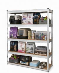 MAMUTEX 10 darabos akciós csomag - Horganyzott fém állvány Mamutex Premium 180x150x45 cm - 5 polc, teherbírás 1000 kg