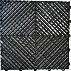 SwissDeck Műhelypadló - SwissDeck RibDeck Classic 33, 3 x 33, 3 cm - Jet Black (RDC-JB)