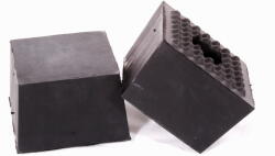 PTC Tools Gumikocka négyzet 125x125x85 mm magas - alul bütykös-lyukas (GK125x125-GF)