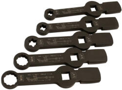 Laser Tools Féknyeregkulcs készlet -TEHER- üthető 5 db-os E18-E20-E24 + M24-M26 3/4 (LAS-7160)