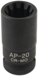 Laser Tools Féknyeregkulcs 10 szögű 20 mm -Belső Ribe- AP-20 -Audi A8-S6 /Porsche (LAS-6985)