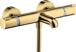 Hansgrohe Ecostat Comfort falsíkon kívüli termosztátos kádcsaptelep polírozott arany (HG-13114990)