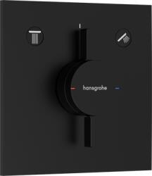 Hansgrohe DuoTurn E falsík alatti csaptelep, 2 funkciós, matt fekte (HG-75417670)