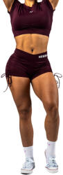 Nebbia STRONG BEAUTY Lace-Up Sculpting Shorts OWN YOUR POWER 429 dark red Női rövidnadrág M