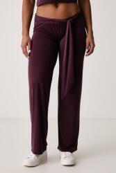 Juicy Couture pantaloni evazați flare pentru femei cu vâscoză EMERSON BELTED STRAIGHT 9BY2-SPDYSG_93X (JCWFE226332)