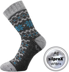 Fuski BOMA s. r. o VoXX TRONDELAG / Șosete de iarnă din țesătură plușată - antracit melé 35-38 (117187)