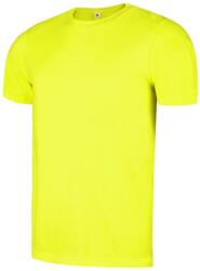 DYKENO BONNY 015-K75 / Tricou unisex, mânecă scurtă - galben neon 4XL (015-K75-66-4XL)