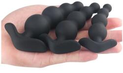 Toyz4Lovers Set Rude Boy - 3 pluguri anale pentru training, silicon, dimensiuni progresive (7101044)
