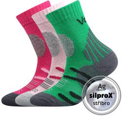 Fuski BOMA s. r. o VoXX HORALIK / Șosete funcționale pentru copii, pentru exterior - magenta/roz/verde 30-34 (109885)