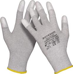 DYKENO Mănuși antistatice DYKENO FABRIC FINGER ANTISTATIC PRO 003-K23 / Mănuși antistatice acoperite - gri 7 (003-K23-07)