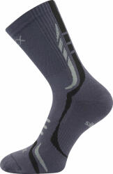 Fuski BOMA s. r. o VoXX THORX / Șosete sport din bumbac cu talpă terry, silproX - gri închis/negru 43-46 (109350)